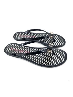 COACH Landon Black Thong Flip Flop Sandals